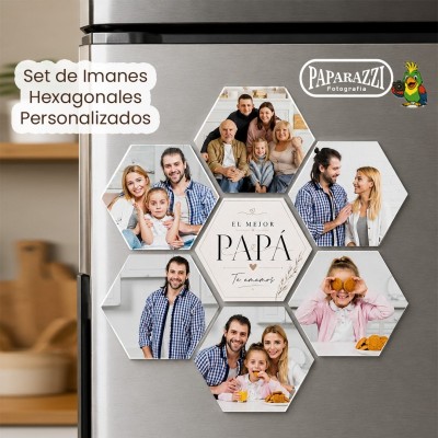 Set de Imanes Hexagonales Personalizados